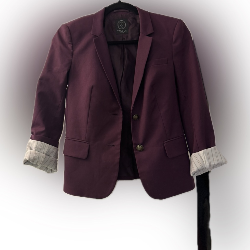 Aritizia Talula Purple Blazer Size 2
